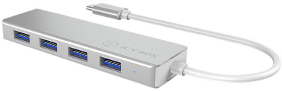 Hub USB-C Icy Box IB-HUB1425-C3 USB 3.0 4-Port Silver