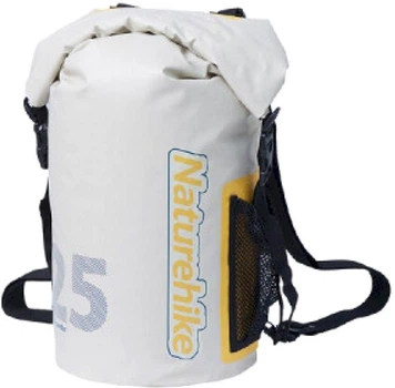 Рюкзак водонепроникний Naturehike CNK2300BS017 25 л Білий (6976023925344)
