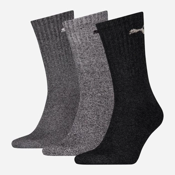 Набір чоловічих шкарпеток 3 пари Puma Crew Sock 3P 88035505 39-42 Сірий (8713537207027)