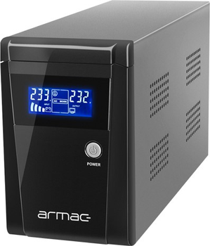 ДБЖ Armac Office 1000E 1000VA (650W) Black (O/1000E/LCD)