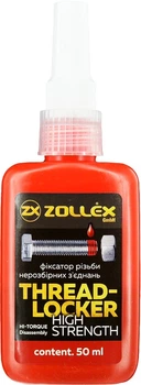 Фиксатор резьбы Zollex BFS-8 50 г Красный (Z15024)