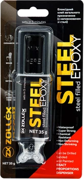 Клей епоксидний Zollex Steel Epoxy ST-400 двокомпонентний 35 г (Z15031)