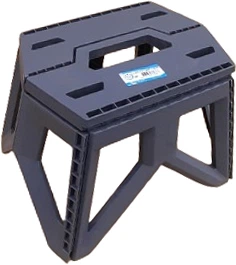 Табурет складаний Ozgen 23x32x28 см до 150 кг Сірий (40536475)