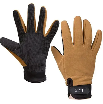 Тактичні рукавички 5.11 повнопалі коричневі L