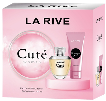 Zestaw damski La Rive Cute For Woman Woda perfumowana damska 100 ml + Żel pod prysznic 100 ml (5903719641630)