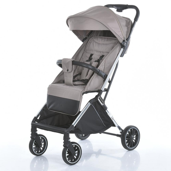 Детская прогулочная коляска EL CAMINO ME 1129 LINK Beige Striped чехол, дождевик / цвет бежевый