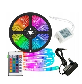 Стрічка світлодіодна RGB UKC Довжина 5 метрів, напруга 12 В, захист IP65, ІЧ-пульт (3528 RGB 2033)
