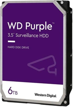 Жорсткий диск Western Digital 3.5 Purple Surveillance 6TB (WD63PURZ)
