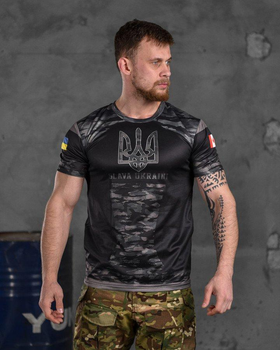 Тактична футболка потоотводящая Slava Ukraini L