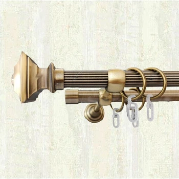 Карниз металевий Orvit Борджеза двохрядний 25/16 мм 160см антик рифлена