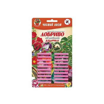 Удобрения в палочках «Чистое лист» от вредителей 20шт (НФ-00003835)