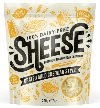 Продукт веганський витриманий натертий Чеддер, 200г, Sheese
