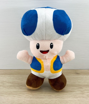 Мягкая игрушка Super Mario Тоад синий 20 см
