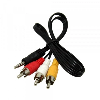 Кабель Value B00368 AV 3.5mm M-3xRCA M 1.5m черный