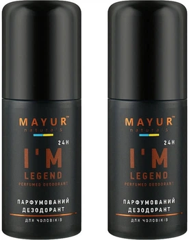 Упаковка дезодорантов Mayur I'm a legend Man Парфюмированный 50 мл х 2 шт (2200205306046)