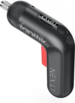 Электрическая отвертка Fanttik NEX L1 Pro, Li-ion 2000mAh 3.6V с USB-кабелем, подсветкой, Grey