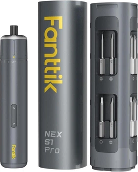 Электрическая отвертка Fanttik S1 Pro с магнитными битами 16 в 1 и аккумулятором на 2000 мАч (3,7В)