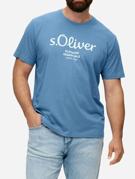 Koszulka męska s.Oliver 10.3.16.12.130.2148697-54D1 3XL Błękitna (4099975054282)