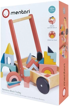 Дитячі ходунки - каталка Mentari Bambino з блоками (0191856073062)