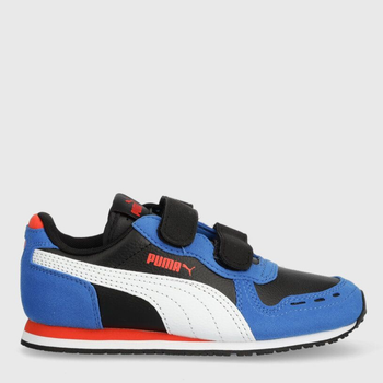 Buty sportowe chłopięce na rzepy Puma Cabana Racer SL 20 V PS 38373007 31 (12) Czarny/Niebieski (4065452827878)