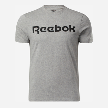 Футболка бавовняна довга чоловіча Reebok Gs Reebok Linear Rea 100038780 S Сіра (4062051840420)