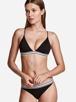 Нижня частина купальника жіноча H&M 0456403_черн.бел.с беж.резинка_03 40 Чорна (KAY2000001333303)