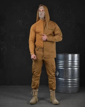 Тактичний костюм 3в1 штани+убакс+куртка весна/літо L койот (85647)