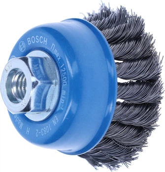 Щетка Bosch стальная 75 мм, 0,35 мм, M14 (2608622099)
