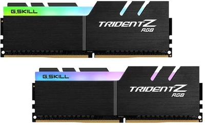Pamięć RAM G.Skill DDR4-3200 32768MB PC4-25600 (Kit of 2x16384MB) Trident Z RGB Black (F4-3200C16D-32GTZRX)