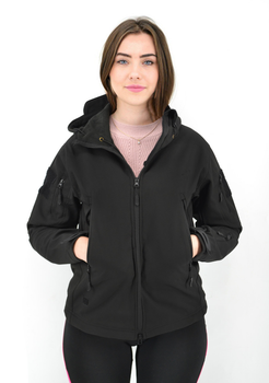 Жіноча тактична куртка Eagle Soft Shell із флісом Black XS (AW010797)