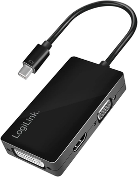 Перехідник LogiLink Mini DisplayPort / HDMI+DVI+VGA (4052792046175)