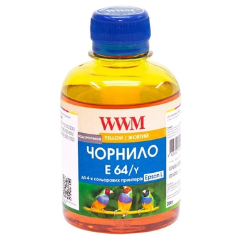 Чернила WWM для Epson L110/L210/L355 200г Yellow водорастворимый (E64/Y)