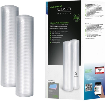 Змінна плівка до вакуумного пакувальника Caso 30 x 600 см 2шт (01248)