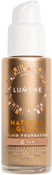 Тональний крем Lumene Natural Glow SPF20 освітлюючий розгладжуючий 4 Tan 30 мл (6412600832648)