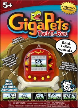 Интерактивная игрушка Top Secret Giga Pets T-Rex Dinosaur Virtual Animal Pet виртуальное животное, тамагочи
