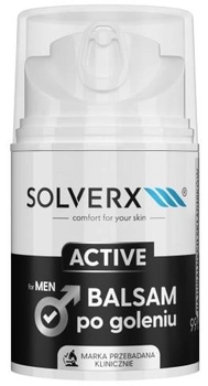 Бальзам після гоління Solverx Active для чоловіків 50 мл (5907479387388)