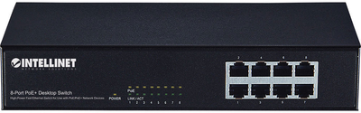 Switch Intellinet 560764 8 x 10/100 Fast Ethernet PoE+ (766623560764)