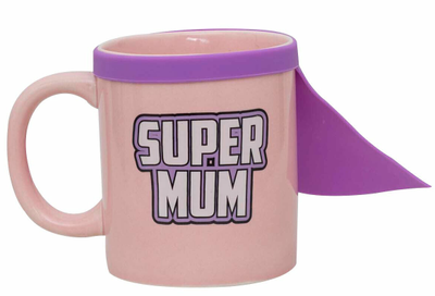 Чашка ThumbsUp! керамічна "Супермама" с плащем (5060491775189)