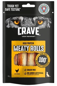 Przysmak dla psa Crave Meaty Rolls z kurczakiem 50 g (4008429150432)
