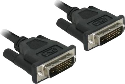 Kabel DeLock DVI dual-link 0.5 m Black (4043619843695)