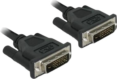 Кабель DeLock DVI dual-link 0.5 м чорний (4043619843695)