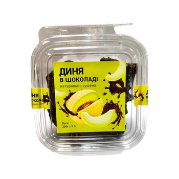 Диня в шоколаді натурально сушена 200 г (0543)
