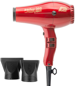 Suszarka do włosów Parlux 385 Power Light Ionic & Ceramic Red (8021233124020)