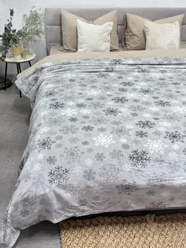 Плед Ecotton FL-7411 Снежинка wellsoft 220х240 см (2100024186006)