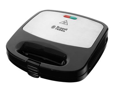 Мультимейкер Russell Hobbs Fiesta 750Вт, алюміній, 3 пластини, корпус-нержав.сталь/пластик, чорний