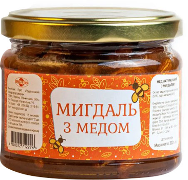 Миндаль с медом Пригощайся 320 г (0.32 кг) (HON-0003-0320)