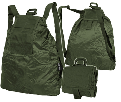 Рюкзак сумка водонепроницаемый складной Mil-Tec ROLL UP 10 л Olive 14049001