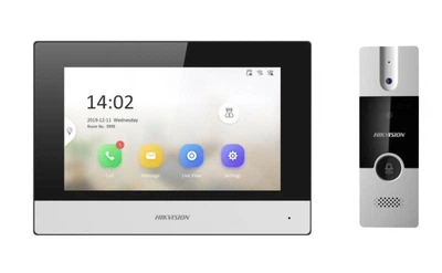 Гібридний комплект відеодомофонії Hikvision DS-KIS302-P