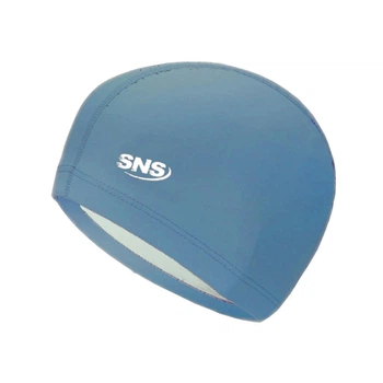 Шапочка для плавания комбинированная SNS Swimming Cap синяя 11294347