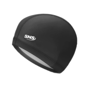 Шапочка для плавания комбинированная SNS Swimming Cap черная 11294341